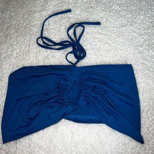 blue crop tie top!
